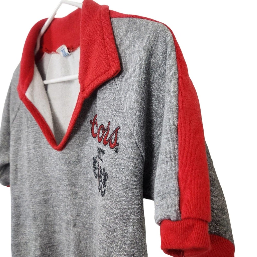 Vintage Coors Light Beer Collared Pullover Promo … - image 3